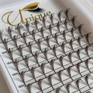 Brand New Dark Brown Laser Imprimé Pyramide Pointes Fans CC Curl <span class=keywords><strong>Anime</strong></span> Chunky Spikes Extensions de Cils pour Bold Spiky Lash Looks - Product Image 5