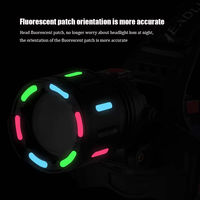 Lampe frontale LED rechargeable étanche Tomsenda 30W avec zoom, tête en alliage d'aluminium et laser fluorescent blanc