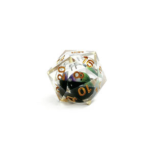 Ensemble de dés en résine œil de dragon polyédrique, compatibles avec les jeux de rôle Dungeons and Dragons DND pour les jeux de table MTG - Product Image 5
