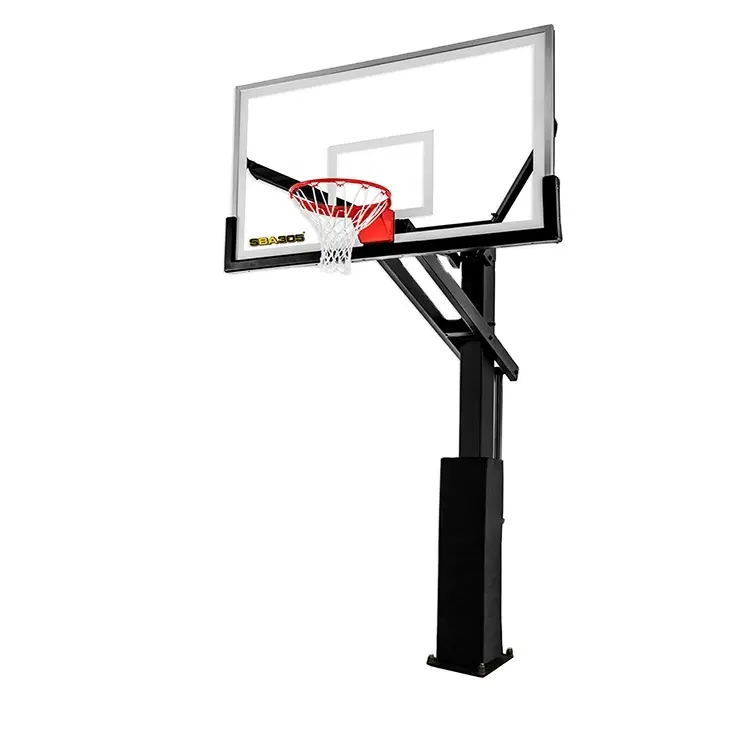 Supporto per canestro da basket all'aperto da terra regolabile SBA305 con prestazioni ad alto rimbalzo