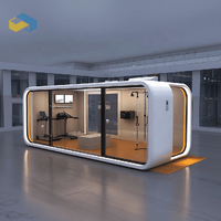 Capsule High-Tech Elite SolarReady : Espace Modulaire en Panneaux Sandwich d'Acier Optimisé, Pod Spatial Haut de Gamme pour Maison d'Hôtes et Salon