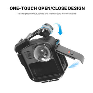 YUANYUJINGMI Jaula para Cámara <span class=keywords><strong>Go</strong></span> <span class=keywords><strong>Pro</strong></span> Max/Ace <span class=keywords><strong>Pro</strong></span> <span class=keywords><strong>Studio</strong></span>/Exterior de Aleación de Aluminio con Doble Zapata Fría y Soporte de Pivote de 1/4 - Product Image 1