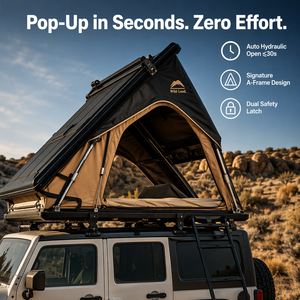 <span class=keywords><strong>Tente</strong></span> <span class=keywords><strong>de</strong></span> toit rigide Zentopia Pop pour 2 personnes, quatre saisons, en aluminium alvéolé, imperméable, installation rapide, échelle pour SUV 4x4 tout-terrain - Product Image 3