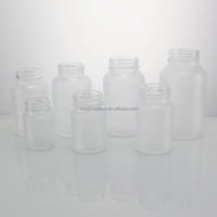 Glaçage Verre Capsule Pots 60ml 100ml 120ml 150ml Clair Rond Pilule Vitamine Bonbons Conteneur De Stockage Pot Bouteille Avec Bouchon À Vis