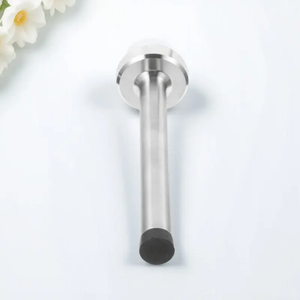 Modern Floor <b>Door</b> <b>Stopper</b> 7.5cm Solid Stainless Steel Base Rubber Tip Easy Installation Prevent <b>Slamming</b> Damage for Bedroom - Product Image 6