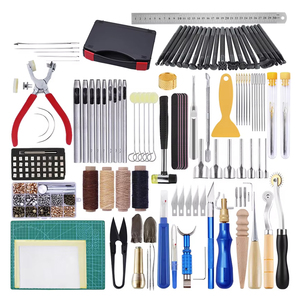 Kit de poinçon de couture à point rapide avec trousse d'outils pour la réparation des