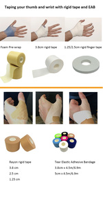 Cinta Adhesiva Rígida <span class=keywords><strong>de</strong></span> Rayón Premium Heao Medical con Pegamento <span class=keywords><strong>de</strong></span> Óxido <span class=keywords><strong>de</strong></span> <span class=keywords><strong>Zinc</strong></span>, Transpirable, 3.8cm <span class=keywords><strong>de</strong></span> Ancho, Tela Resistente <span class=keywords><strong>para</strong></span> - Product Image 5