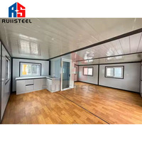 RUIISTEEL 20/40ft Casa Contenedor Prefabricado Plegable Expandible de Lujo Casa Armable PARA LA Venta Envío Casa Pequeña Villa