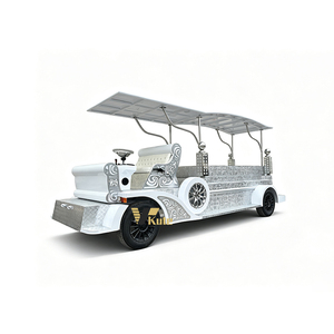 Carroza Fúnebre Eléctrica Vintage Plateada Personalizada para Bodas y Funerales - Product Image 4