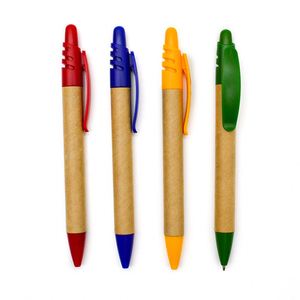 Bolígrafo de Gel Ecológico con Logotipo Personalizado, Precio de Fábrica, Plástico de Color para Estudiantes y Regalos de Bienvenida Hechos de Papel - Product Image 1