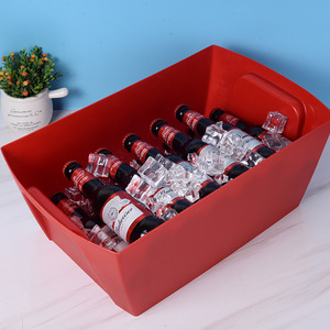 Cestini per Birra in Plastica Impilabili di Grande Capacità, Secchielli per Ghiaccio Trasparenti per Ristoranti e Feste - Product Image 4
