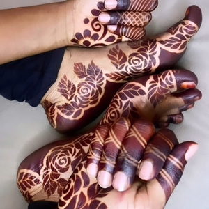 Meilleurs autocollants de tatouage temporaire en PVC pour mariée, motifs simples et uniques de henné Mehndi, pour application sur les mains et les pieds, durent 1 à 7 jours - Product Image 5