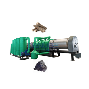 Four circulaire à briquettes de carbonisation de biochar de coquille de noix de coco de fibre de carbone de bambou en bois - Product Image 1