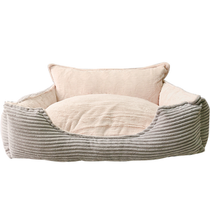 מיטת כלבים/חתולים מודרנית, אקולוגית, ניתנת לפירוק, עשויה מקורדרוי עבה וחזק, בגודל 61x46x27 ס\"מ, ניתנת לכביסה במכונה, לספה לחיות מחמד, לשינה עמוקה. - Product Image 5