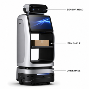<span class=keywords><strong>Robot</strong></span> <span class=keywords><strong>Camarero</strong></span> de Bienvenida, <span class=keywords><strong>Robot</strong></span> de Recepción y Entrega para Tiendas, para Saludar a los Clientes y Entregar Artículos Pequeños, Nuevo, en Oferta - Product Image 4