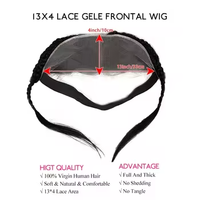 Perruques bandeau tressées 13x4 avec dentelle frontale, 100% cheveux humains vierges, lisses, naturelles, avec ligne de cheveux pré-épilée