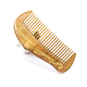 Wooden Sandalwood <b>Comb</b> Small <b>Wide</b> Tooth Massage Hair <b>Comb</b> For Children And Adults Home Use - Product Image 1
