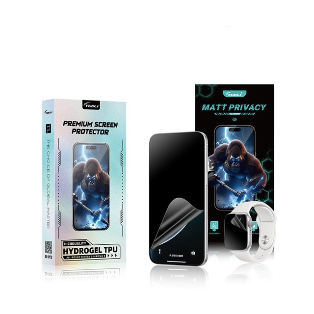 TuoLi Best Price New 180*90mm Matte Privacy Tpu Hydrogel Film Sheet Plotter Phone Anti Spy Screen Protector for Cutting Machine