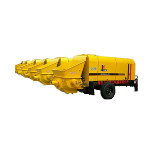 Pompe à béton électrique à longue distance à haute efficacité de la marque JIUHE, fabricant chinois, pompe à béton sur remorque HBT80 - Product Image 1
