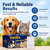 BEST VET Kit de test rapide vétérinaire pour la détection de la peste canine, de l'Ehrlichia, de la Babesia et de l'Anaplasma, kits de test rapide en une étape