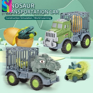 SY JOUETS Gratuit Quatre Roues Friction Jouets Animal Transporteur Voiture <span class=keywords><strong>Dinosaure</strong></span> Transporteur Véhicule <span class=keywords><strong>Cage</strong></span> <span class=keywords><strong>Dinosaure</strong></span> <span class=keywords><strong>Camion</strong></span> Pour Enfants - Product Image 4