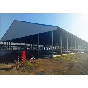 Best Sale Dairy Farming Building Prefab Small Cow Shed Steel Structure Cattle Farm House