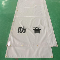 Bâche en PVC enduit insonorisée, ignifuge, anti-UV, unie, imperméable, pour construction, taille personnalisable, accessoires pour garçons