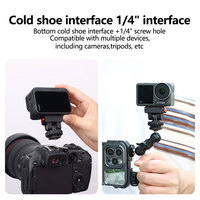 Adaptateur léger en alliage d'aluminium à dégagement rapide et durable Action3 pour microphone, éclairage d'appoint, accessoires de vlogging