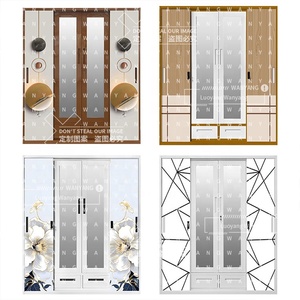 4 porte su misura modello di stampa design almirah specchio bambino acciaio metallo armadi di stoffa per bambini <span class=keywords><strong>armadio</strong></span> mobili <span class=keywords><strong>armadio</strong></span> camera da letto - Product Image 3