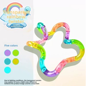 Jouet amusant et anti-stress en plastique pour enfants, changeant de couleur selon la température, à torsion infinie, vente transfrontalière Yqxc - Product Image 3