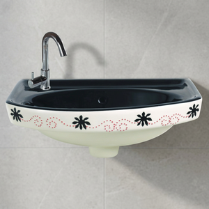 Lavabo de Cerámica de Piedra Natural Blue Print, Lavabo de Pared para Baño, Lavamanos para Hotel, Proyecto Comercial, Venta al por Mayor - Product Image 5