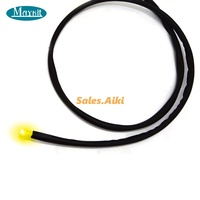 Câble de Fibre Optique Multibrins 25*0.75mm IP68 pour Piscine, à Éclatement Lumineux, en PMMA, Multicore, Noir, PVC, à Brins Multiples