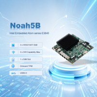Carte mère de routeur industriel en promotion, Intel Atom E3845 Quad Core, 3 ports Gigabit LAN, sans ventilateur, pour pare-feu, VPN, PBX, passerelle IoT