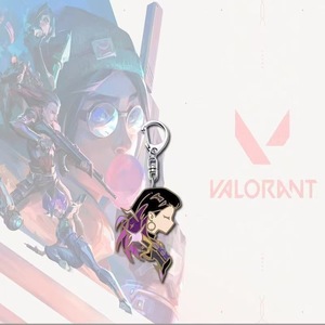 Portachiavi in acrilico con personaggio Chibi di Valorant Fade Sage, ciondolo per borsa a forma di cartone animato, accessorio per zaino studentesco, regalo per fan del gioco - Product Image 1
