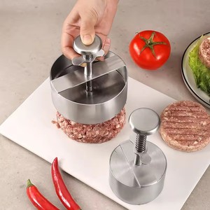 <span class=keywords><strong>Presse</strong></span> à hamburgers en acier inoxydable 304 durable pour la préparation de steaks et de galettes de viande, idéale pour la cuisine - Product Image 2