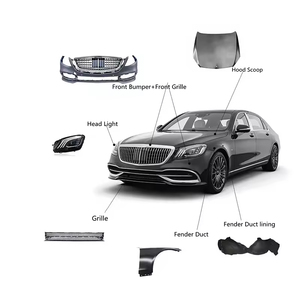 Kit carrozzeria per Auto da W221 a W222 <span class=keywords><strong>classe</strong></span> <span class=keywords><strong>S</strong></span> Look stile Look parti Auto paraurti cofano Kit luci per 2006 2013 W221 - Product Image 5