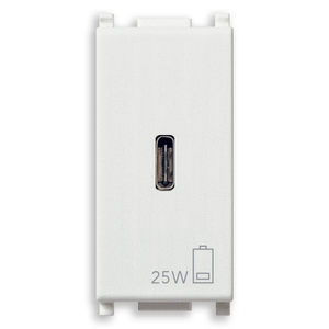 USB <b>C</b> PD Power <b>Adapter</b> 25W White Wall Mount Charging Port - Product Image 1
