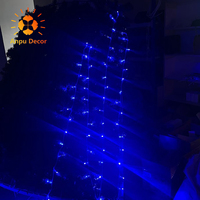 Umwelt freundliche solar betriebene PVC-Weihnachtsbaum-Weihnachts dekoration im Freien mit automatischer Timer-Funktion