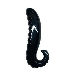 عصا G-Spot عصا سوداء من السبج دسار كريستال الشفاء عصا تدليك أسود عصا يوني سبج لعبة جنسية - Product Image 1