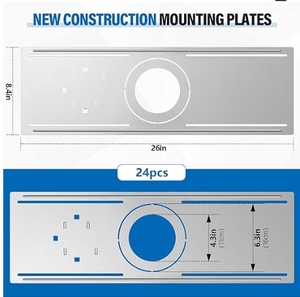Xây Dựng Mới 6 Inch Nồi Ánh Sáng Gắn Tấm Chân Đế Mỏng Bảng Điều Chỉnh Sắt Tấm Chân Đế Từ BBT - Product Image 4