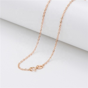 Nouveau design bijoux plaqué or rose serpent boîte à maillons chaîne <span class=keywords><strong>croix</strong></span> chaîne collier 925 chaînes en <span class=keywords><strong>argent</strong></span> sterling pour femmes ou hommes - Product Image 4