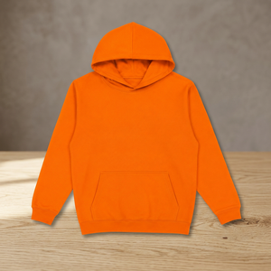 Sweat-shirt à capuche orange personnalisé en mélange de coton premium, coupe oversize, style streetwear, fabricant et fournisseur de vêtements à marque privée - Product Image 3
