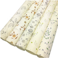 Papier d'emballage imprimé de fleurs, enduit de spécialité de luxe pour un seul côté pour l'emballage de papier cadeau du livre de bougies de cadre photo