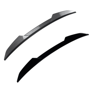 Audi A6 C8 Avant Rear Spoiler Blade Style Piano Black Carbon Fiber Texture ABS Trunk Wing 2019-2024 - Product Image 5