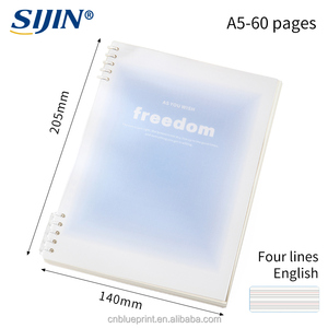 Carnet A5 à feuilles mobiles, <span class=keywords><strong>classeur</strong></span> à anneaux amovibles, papier ligné fin, fournitures de bureau et scolaires, personnalisable, vente en gros - Product Image 4