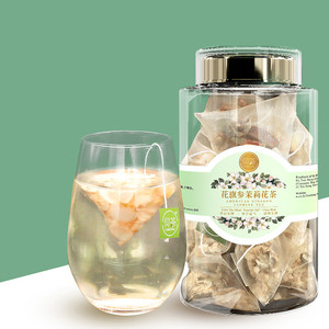 Té de Ginseng Americano y Jazmín Antienvejecimiento a Base de Hierbas Saludables en Bolsitas Triangulares de China - Product Image 4