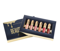 BEAUTY GLAZED 6 Warna Set Lipstik Matte Tahan Air Tahan Lama Lip Gloss Nude Velvet Pigment Batom Riasan Bibir Fashion Wanita