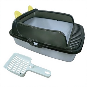 Lettiera <span class=keywords><strong>per</strong></span> Gatti Semi-Chiusa in PP con Bordo Alto Anti-Sabbia e Anti-Schizzi, Include Paletta <span class=keywords><strong>per</strong></span> Gatti Adulti fino a 6,8 kg - Product Image 1