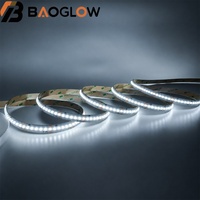 Bande LED COB RGBCW 24V Anti-Corrosion, PCB Cuivre 12mm 18/35, 840D/M, 21W/M, Coupe-à-chaud 3.57cm, Couleurs CCT pour Salon