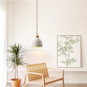 Wabi-Sabi Style Japanese Cozy Single Art Sofa Chandelier Creamy Bedroom <b>Dining</b> Room Pendant <b>Light</b> French Retro Style for Living - Product Image 2